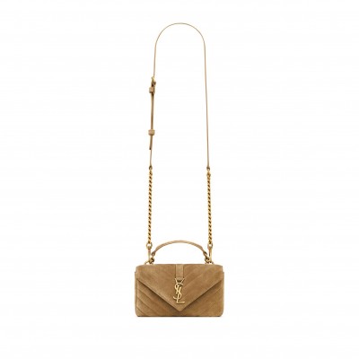 YSL COLLEGE MINI IN SUEDE 7794301U8273194 (20*13*3cm)